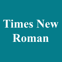 新罗马字体Times New Roman字体 