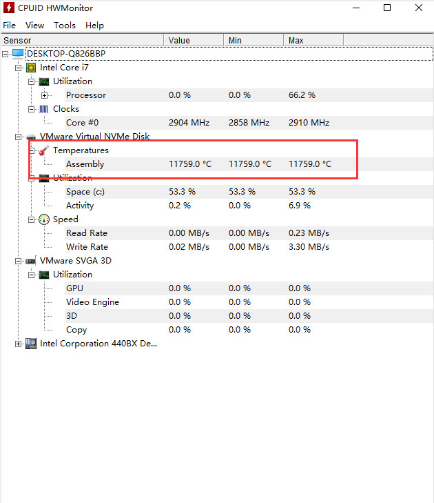CPUID HWMonitor