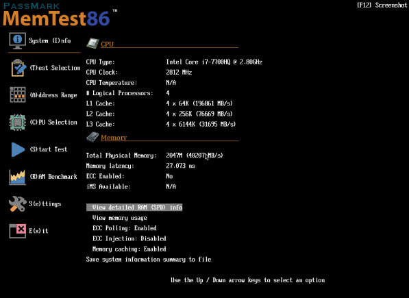 Memtest86(内存检测)