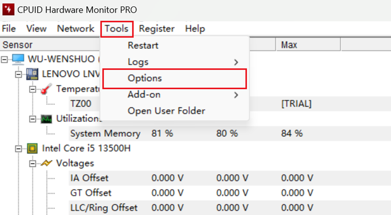 CPUID HWMonitor(CPU温度检测软件)