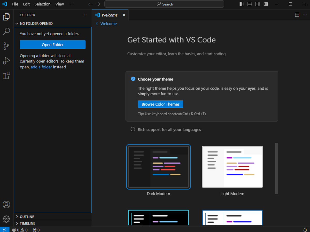 Visual Studio Code微软代码编辑器