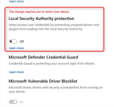 Microsoft易受攻击的驱动程序阻止列表怎么关闭?(灰色无法点击的问题)