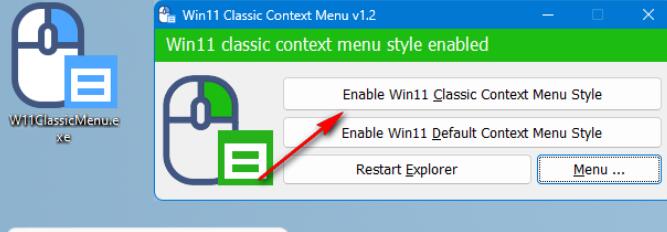 Win11恢复右键菜单经典界面(Windows 11 Classic Context Menu)