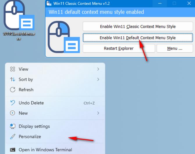 Win11恢复右键菜单经典界面(Windows 11 Classic Context Menu)