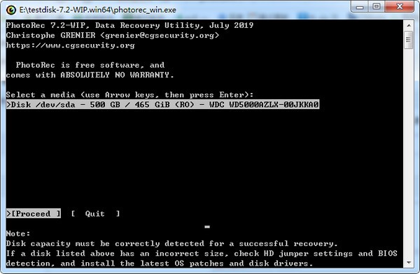 PhotoRec数码照片数据恢复软件