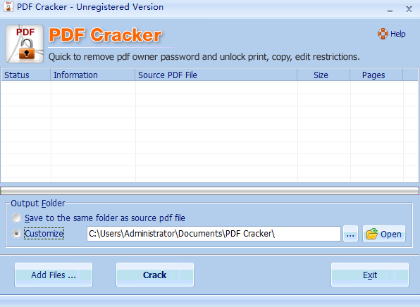 PDF Cracker(PDF解密)